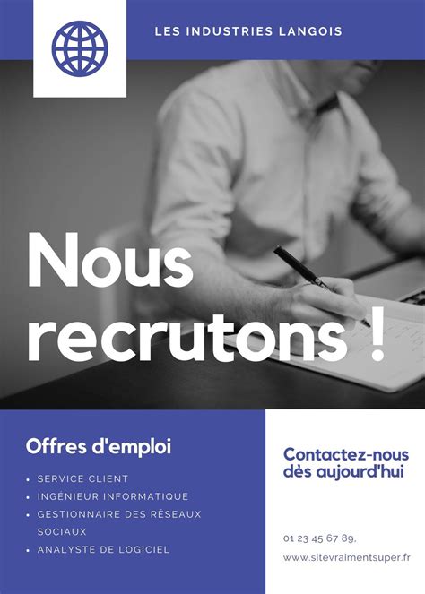 Offres d'emploi .